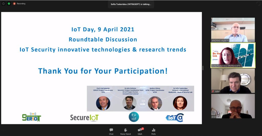 The IoT Day - Roundtable Discussion on IoT Security Innovative Technologies & Research Trends